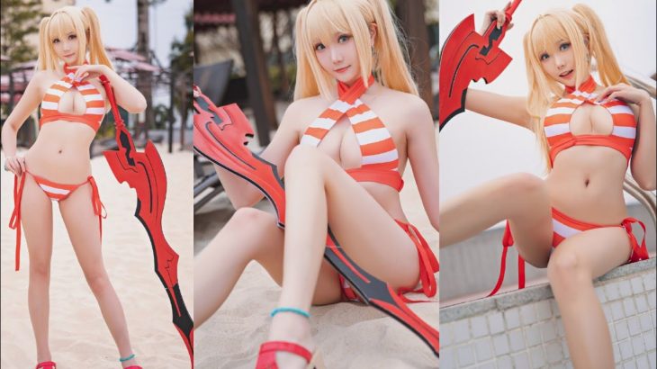 童顏巨乳cos美女 Big breasts cos beauty photo