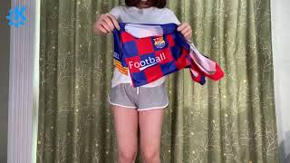 【オリンピック応援】ポロリしちゃいそうなサッカー女子に生着替え 【下着紹介 ブラジャー】 #1