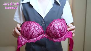 176 裏で脱いじゃった💦🤗ノーブラノーパンOLさんが生着替え下着紹介❤️