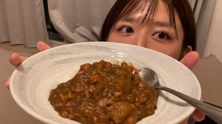 ノーブラでスキピにカレー作ったぁぁぁあ！