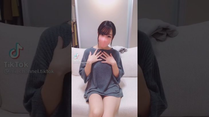 TikTok　ノーブラ確定!!　ポッチがくっきり!　#shorts