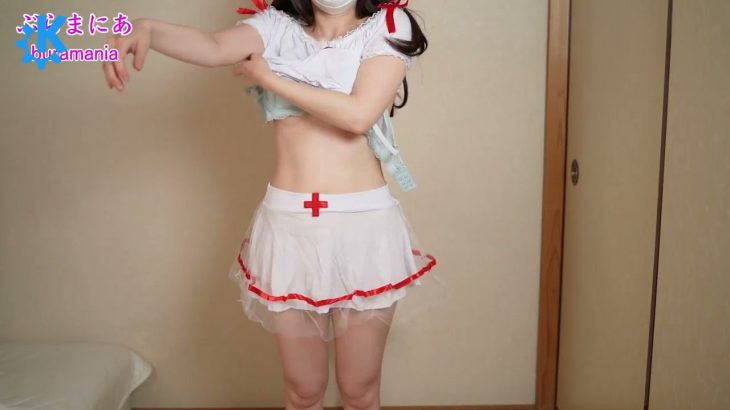 ち◯び出てるかも💦ノーパンノーブラ裸ミニスカナースが生着替え下着紹介します❤️ #4