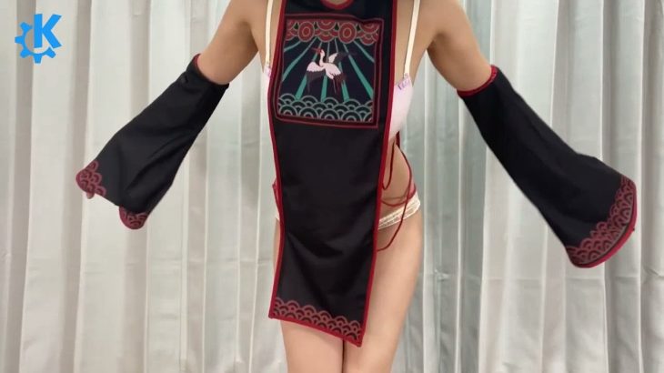 【生脱ぎ】ノーブラFカップがポロリしちゃった キョンシーに生着替え【下着紹介 ブラジャー】 #2