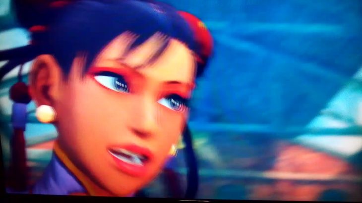 みんな大好き春麗　パンチラいっぱい　薄紫のロングドレスが良く似合う　アーケードモード　FINISHウルトラコンボスーパーコンボ　ウルトラストリートファイター４