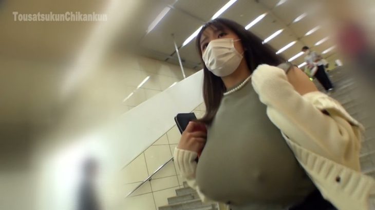 K罩杯超巨乳 日本街拍 japanese Candid Kcup