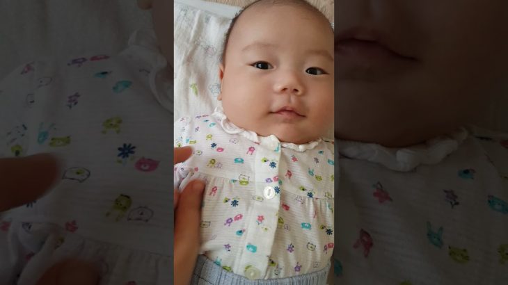 上は女子、下はお父さんのブリーフパンツ？！/상의는 여아 옷, 하의는 아빠 팬츠!?