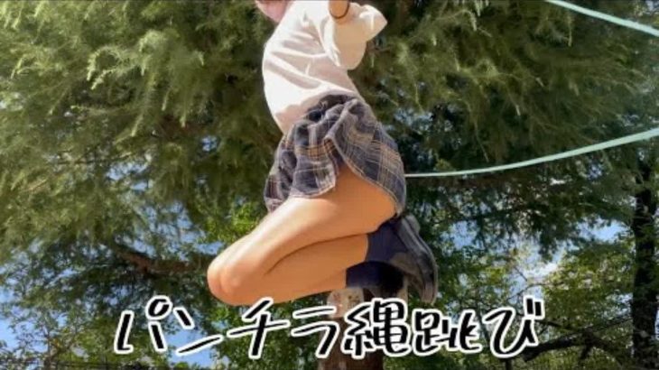 【パンチラ】二重飛びに挑戦したら見えすぎた…