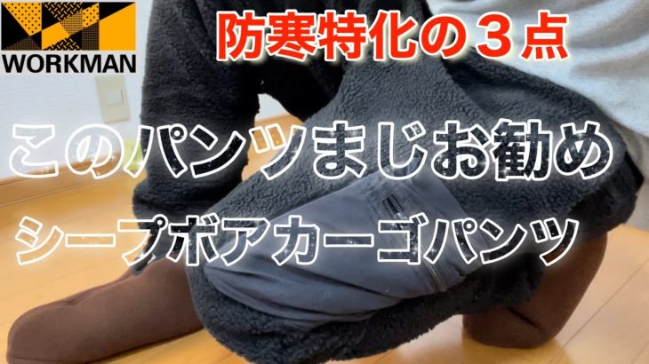 【ワークマン】【ワークマン女子】防寒グッズとボアカーゴパンツがマジ神ってます!#ワークマン #ワークマン女子 #キャンプ