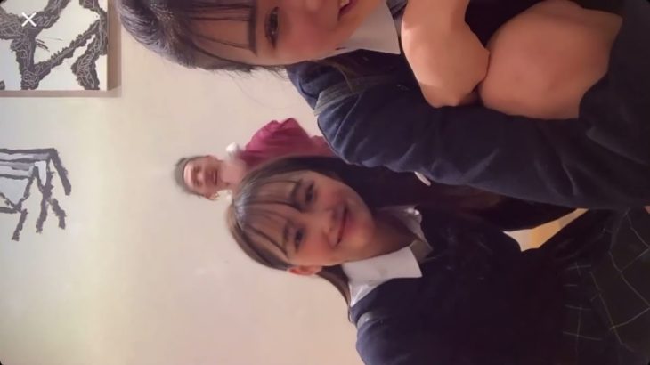 美人ミニスカJK2人組がインスタライブ中にパンチラしちゃうえちハプニングwww tiktok