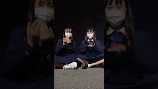 【TikTok】地べたに座るJKのダンス　パンチラあり #Shorts