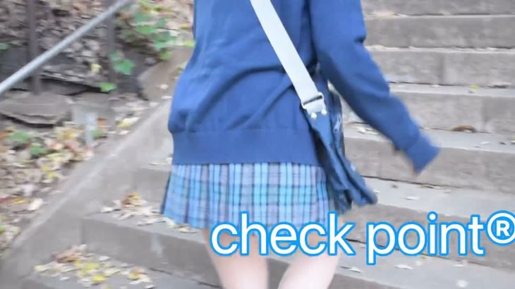 階段張り付き#新栄jk #パンチラ