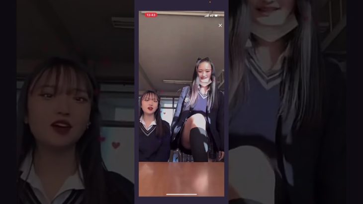 tiktokライブ　JKパンチラ放送事故#パンチラ